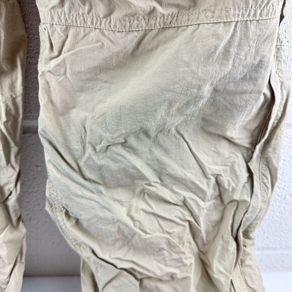 REI Cargo Pants Men Beige Switchback Army Hiking Convertible Paratrooper Sz XXL - Picture 6 of 11